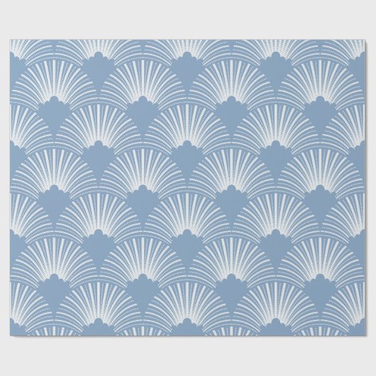 Rosa Art-Deko-Muster auf weißem Hintergrund Geschenkpapier (Flach)