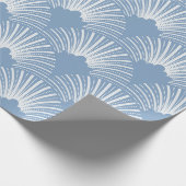 Rosa Art-Deko-Muster auf weißem Hintergrund Geschenkpapier (Ecke)