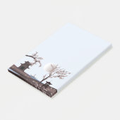 Rosa asiatische Wunderlandschaft Post-it Klebezettel (angewinkelt)