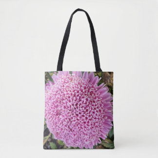 Rosa Aster Blumen-Schultertasche Tasche