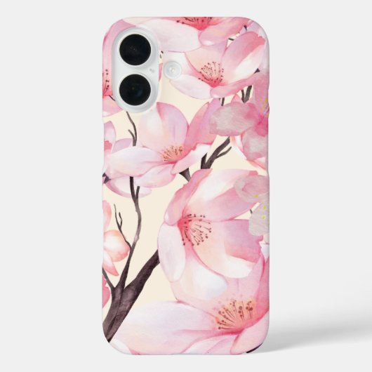 Rosa Ästhetik Sakura Cherry Blossom Rosa Blume Case-Mate iPhone Hülle (Rückseite)