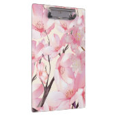 Rosa Ästhetik Sakura Cherry Blossom Rosa Blume Klemmbrett (Rechts)