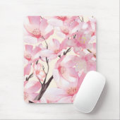Rosa Ästhetik Sakura Cherry Blossom Rosa Blume Mousepad (Mit Mouse)