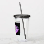 Rosa Astrantia-Blume Acryltrinkbecher (Links)