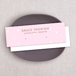 Rosa Astrologie Sterne Gestüt Erd Display Card Mini Visitenkarte