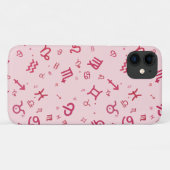 Rosa Astrologie Zodiac Symbol Zeichen Case-Mate iPhone Hülle (Rückseite (Horizontal))