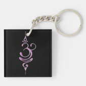 Rosa Atmen  Schlüsselanhänger (Rückseite)