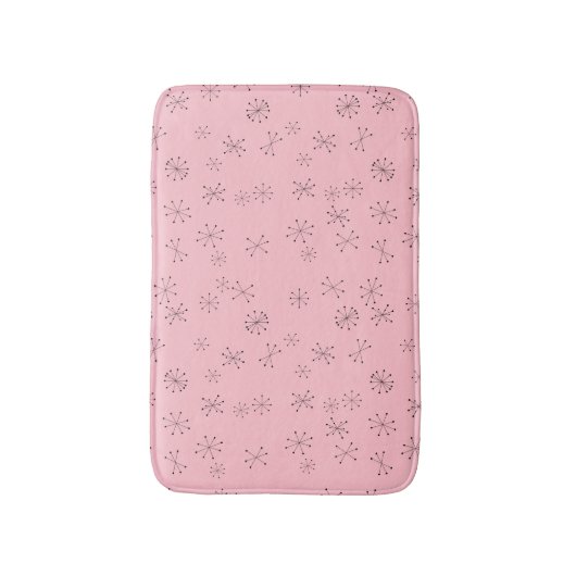 Rosa Atomzeitalter Badematte (Vorderseite Vertikal)