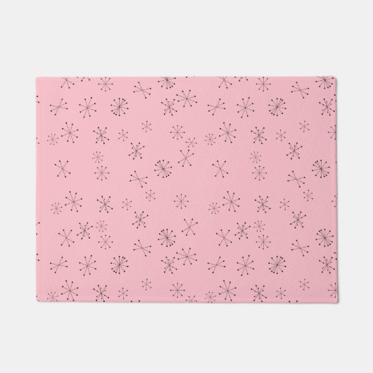 rosa Atomzeitalter Fußmatte (Vorderseite)