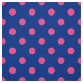 Rosa auf blauem Punkte-Musterdesign Stoff (Muster)