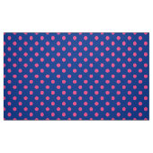 Rosa auf blauem Punkte-Musterdesign Stoff (Fat Quarter (45,7 x 55,9 cm))
