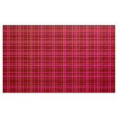 Rosa auf dem Maroon Red Tartan Kariertes Muster Stoff (Yard (91,4 cm))