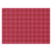 Rosa auf dem Maroon Red Tartan Kariertes Muster Tischdecke (Vorderseite (Horizontal))