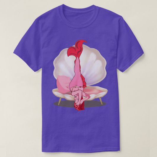 Rosa auf der Halfshell T-Shirt (Design vorne)