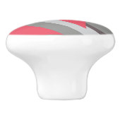 Rosa auf grau keramikknauf (Seitenansicht)