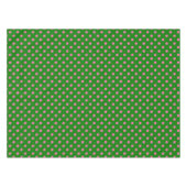 Rosa auf grünem Polka-Punkte-Musterdesign Tischdecke (Vorderseite (Horizontal))
