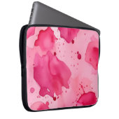 Rosa auf Rosa Abstract Laptopschutzhülle (Vorne Rechts)