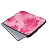 Rosa auf Rosa Abstract Laptopschutzhülle (Vorne Knopf)