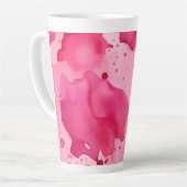 Rosa auf Rosa Abstract Milchtasse (Linke Ecke)