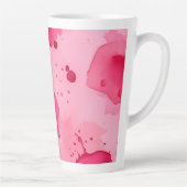 Rosa auf Rosa Abstract Milchtasse (Rechts)