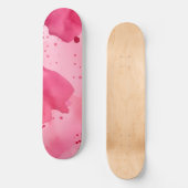 Rosa auf Rosa Abstract Skateboard (Vorderseite)