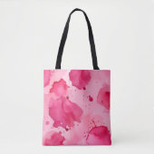 Rosa auf rosa Abstrakt Tasche (Vorderseite)