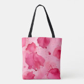 Rosa auf rosa Abstrakt Tasche (Rückseite)
