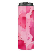 Rosa auf Rosa Abstrakt Thermosbecher (Rückseite)