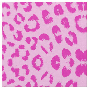Rosa auf rosa Leopard drucken Stoff