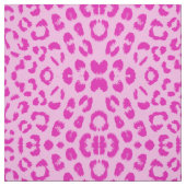 Rosa auf rosa Leopard drucken Stoff (Muster)
