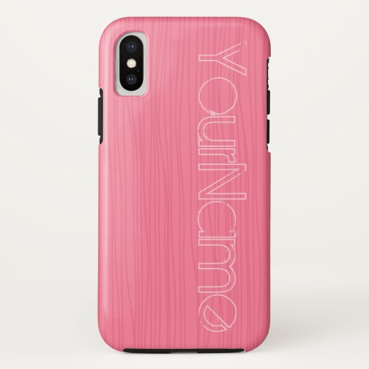 Rosa auf rosa Linien Case-Mate iPhone Hülle (Rückseite)