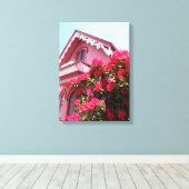 Rosa auf Rosa - Martha's Vineyard Leinwanddruck (Insitu (Holzboden))