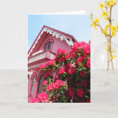 Rosa auf Rosa - Martha's Weingartenkarte Karte (Gelbe Blume)