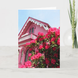 Rosa auf Rosa - Martha's Weingartenkarte Karte