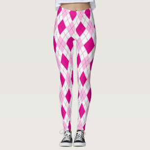 Rosa auf rosa Raute Leggings