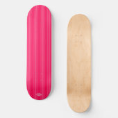 Rosa auf rosa Streifen HAMbWG Skateboard (Vorderseite)