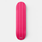 Rosa auf rosa Streifen HAMbWG Skateboard (Vorderseite)