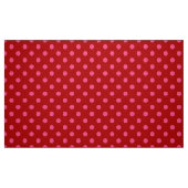 Rosa auf rotem Polka Dots Design Stoff (Fat Quarter (45,7 x 55,9 cm))