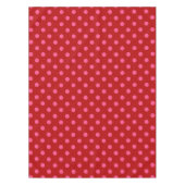 Rosa auf rotem Polka Dots Design Tischdecke (Vorderseite)