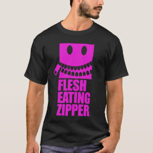Rosa auf Schwarzem T-Shirt