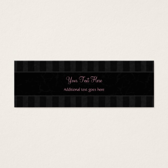 Rosa auf schwarzen Floral Weisen, Streifen mit Mon (Vorderseite)