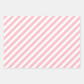 Rosa auf weiß Unterschiedliche Größen Diagonale St Geschenkpapier Set (Vorderseite 2)