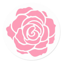 Rosa Aufkleber