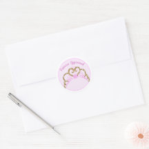 Rosa Aufkleber mit der Bezeichnung "Princess Appro