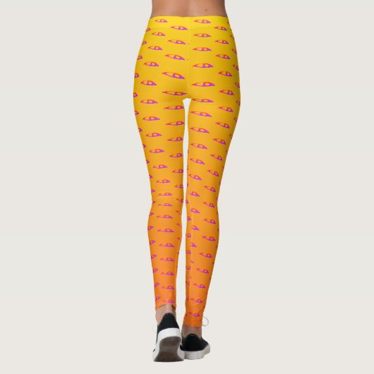 Rosa Auge Sunrise Leggings (Rückseite)