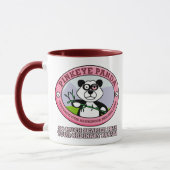 Rosa Augen-Panda-Tasse Tasse (Links)