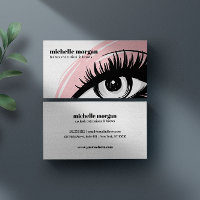 Rosa Augenschatten Makeup Eyelash Brows beruflich