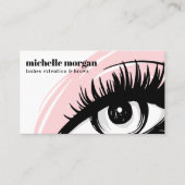 Rosa Augenschatten Makeup Eyelash Brows beruflich Visitenkarte (Vorderseite)