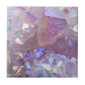 Rosa Aura-Kristalle Fliese (Vorderseite)