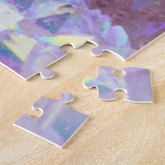 Rosa Aura-Kristalle Puzzle (Seite)